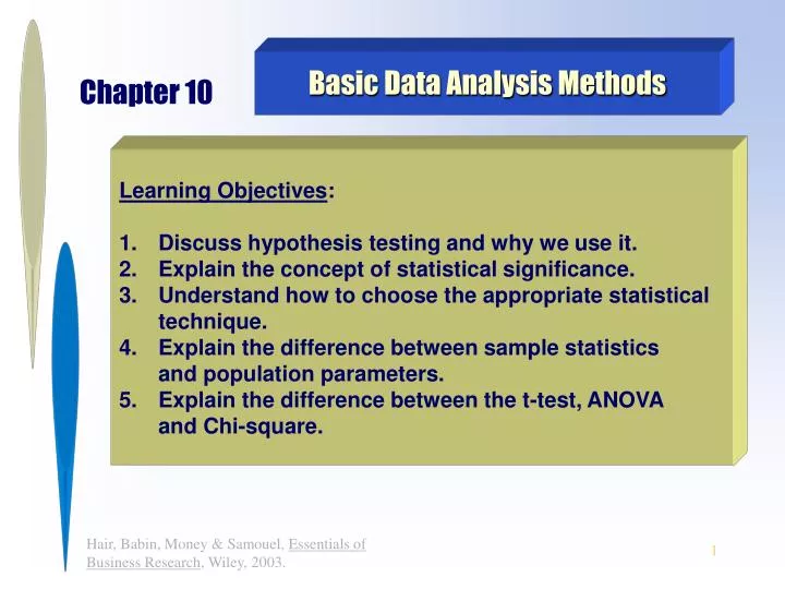 basic data analysis methods