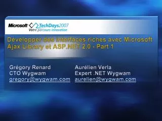 d velopper des interfaces riches avec microsoft ajax library et asp net 2 0 part 1