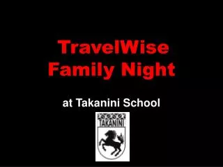 TravelWise Family Night