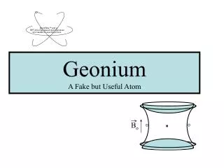 Geonium A Fake but Useful Atom