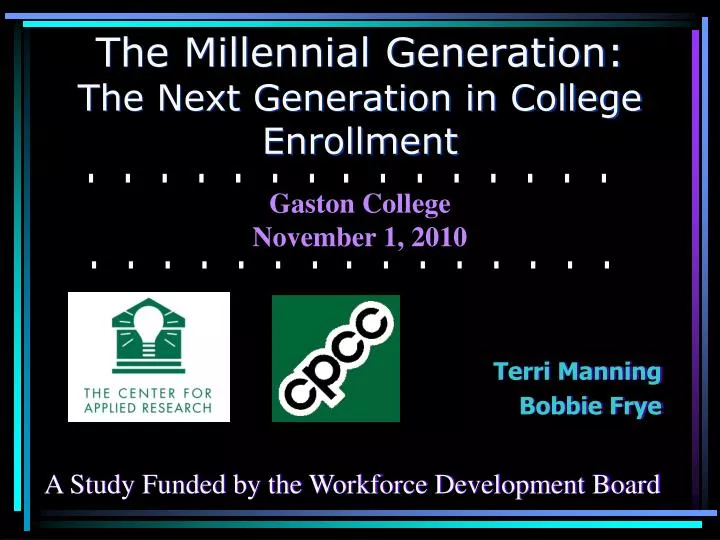 the millennial generation the next generation in college enrollment