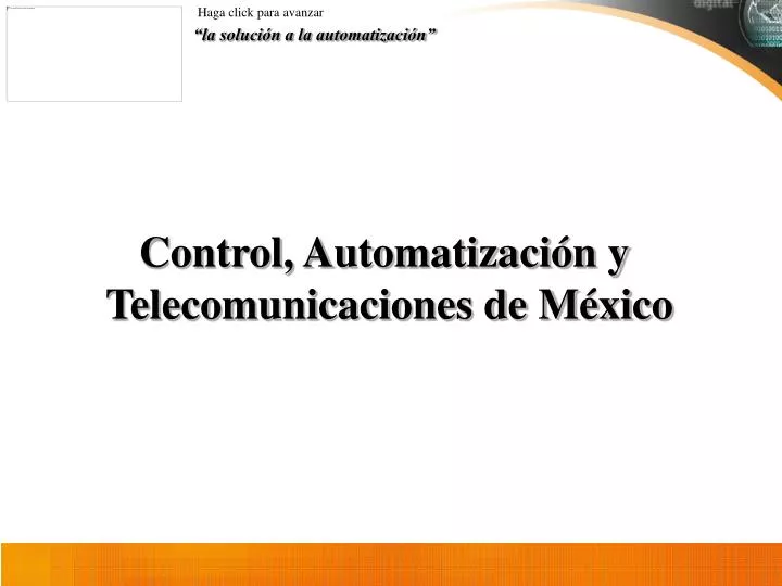 control automatizaci n y telecomunicaciones de m xico