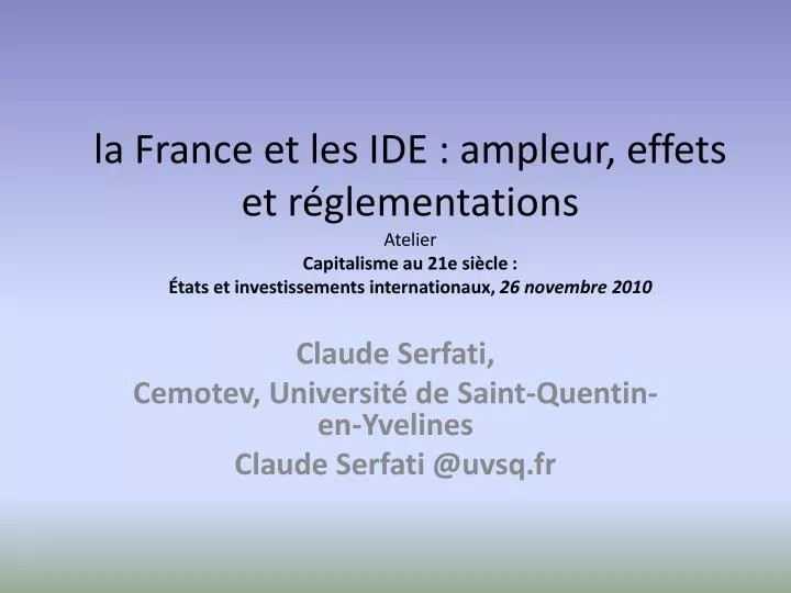 claude serfati cemotev universit de saint quentin en yvelines claude serfati @uvsq fr