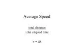 Average Speed - slide 1
