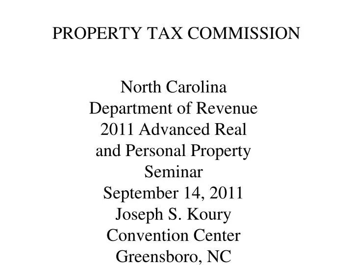 property tax commission