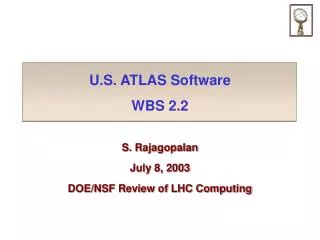 U.S. ATLAS Software WBS 2.2