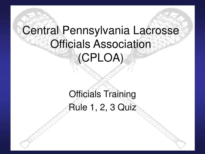 central pennsylvania lacrosse officials association cploa