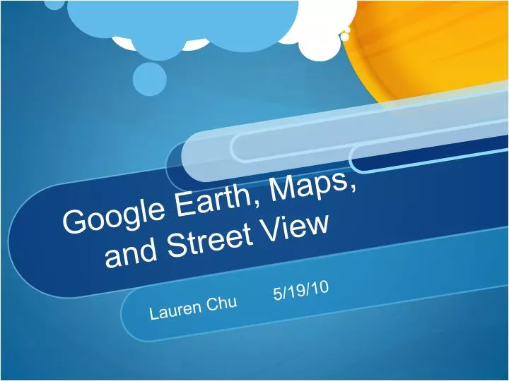 google earth maps and street view