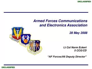 Lt Col Norm Eckert 5 CCG/CD “AF Forces/A6 Deputy Director”