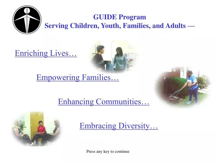 guide program serving children youth families and adults