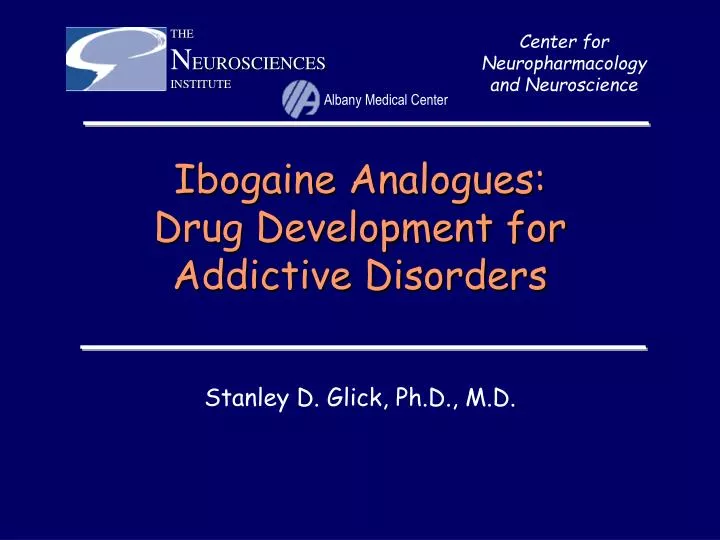 ibogaine analogues drug development for addictive disorders