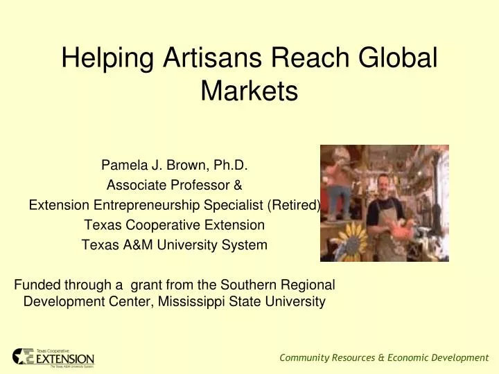 helping artisans reach global markets