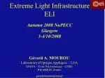Extreme Light Infrastructure ELI - slide 1