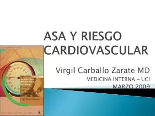 ASA Y RIESGO CARDIOVASCULAR