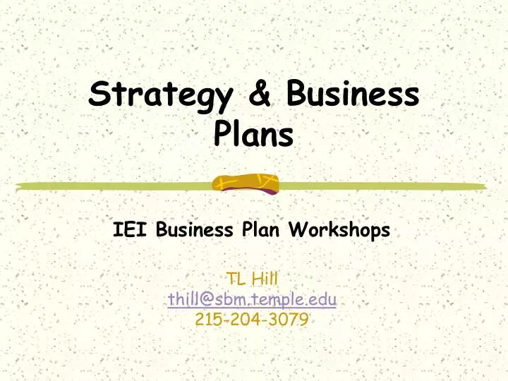 strategy business plans