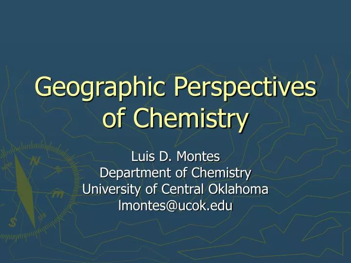 geographic perspectives of chemistry