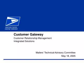 Customer Gateway Customer Relationship Management Integrated Solutions