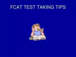 fcat test taking tips
