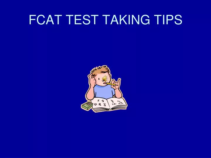 fcat test taking tips