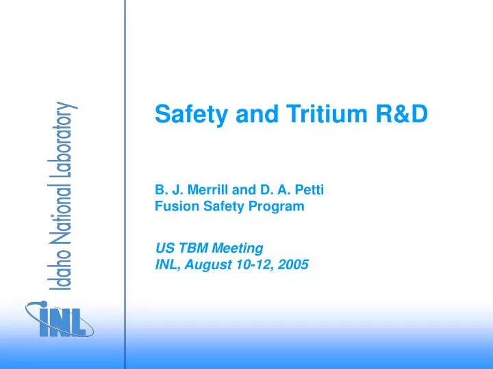 safety and tritium r d