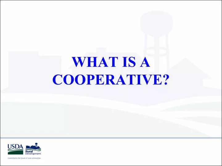 what is a cooperative