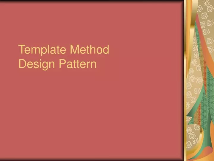template method design pattern