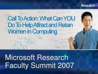 Call To Action: What Can YOU Do To Help Attract and Retain Women In Computing