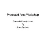 Protected Area Governance in Grenada: Strategies and Opportunities - slide 1