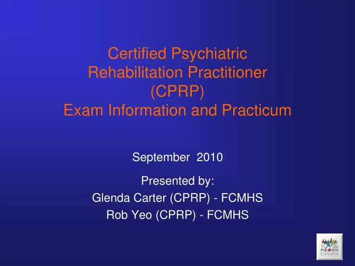 certified psychiatric rehabilitation practitioner cprp exam information and practicum