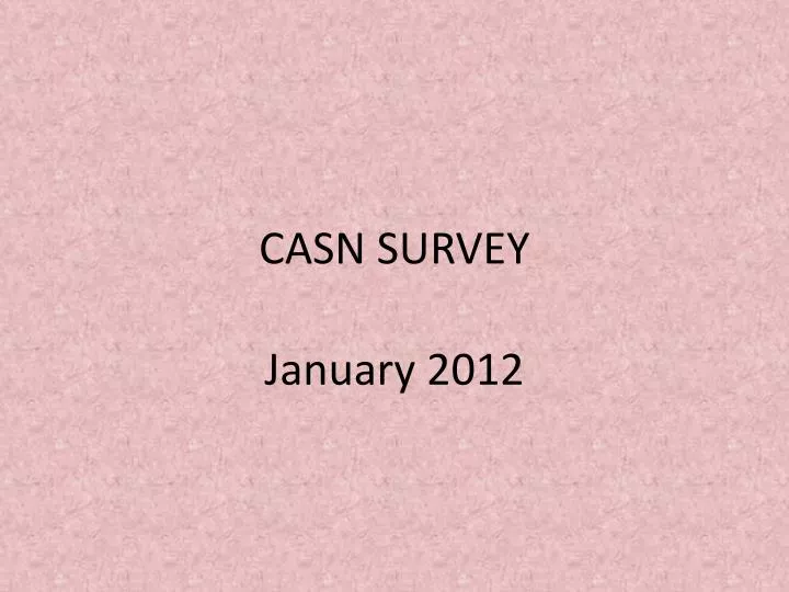 casn survey