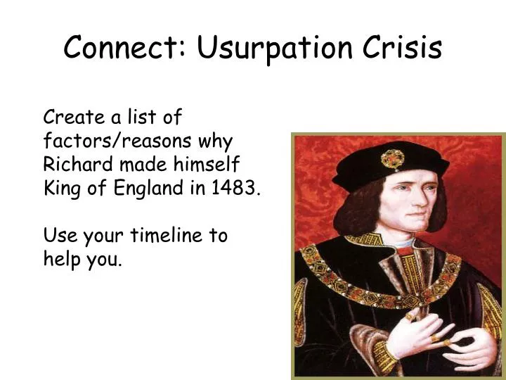 connect usurpation crisis