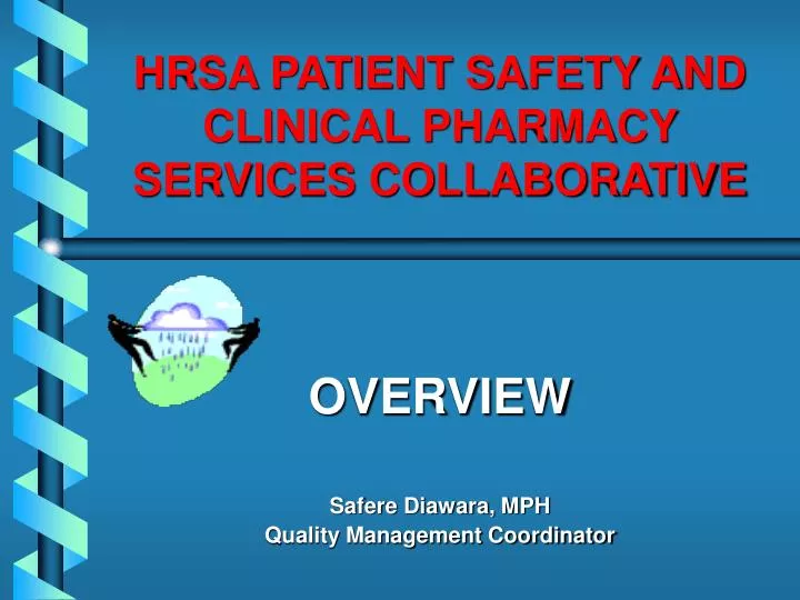 hrsa patient safety and clinical pharmacy services collaborative