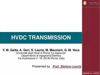 HVDC TRANSMISSION
