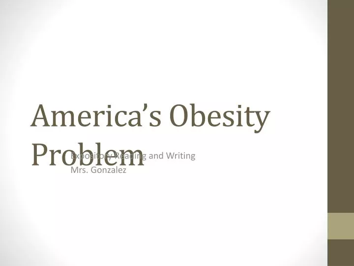 america s obesity problem
