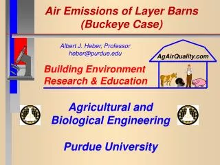 Air Emissions of Layer Barns (Buckeye Case)
