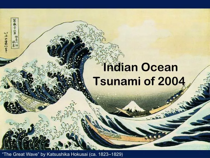 indian ocean tsunami of 2004