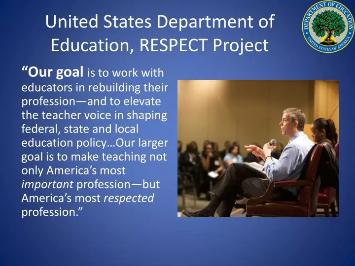 united states department of education respect project