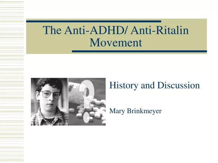 the anti adhd anti ritalin movement