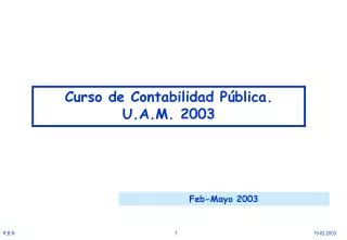 Curso de Contabilidad Pública. U.A.M. 2003