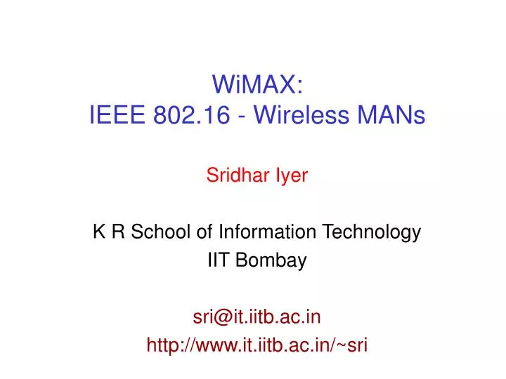wimax ieee 802 16 wireless mans
