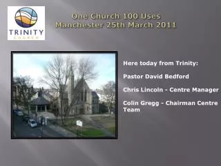 One Church 100 Uses Manchester 25th March 2011