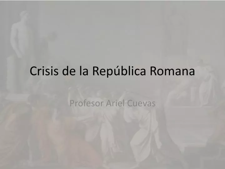 crisis de la rep blica romana