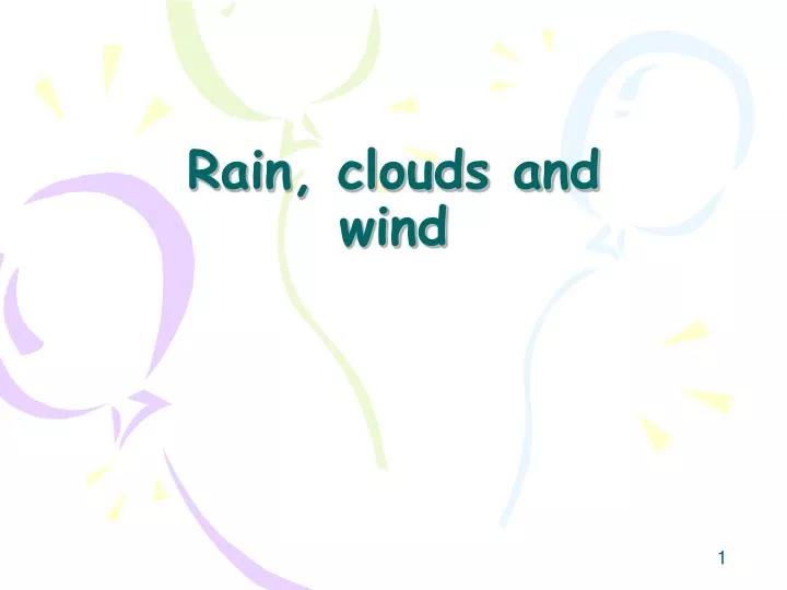 rain clouds and wind