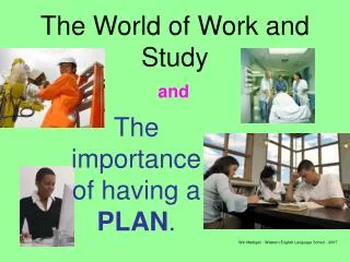 The World of Work and Study