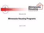 Minnesota Housing Programs - slide 1