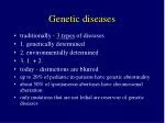 Genetic diseases - slide 1