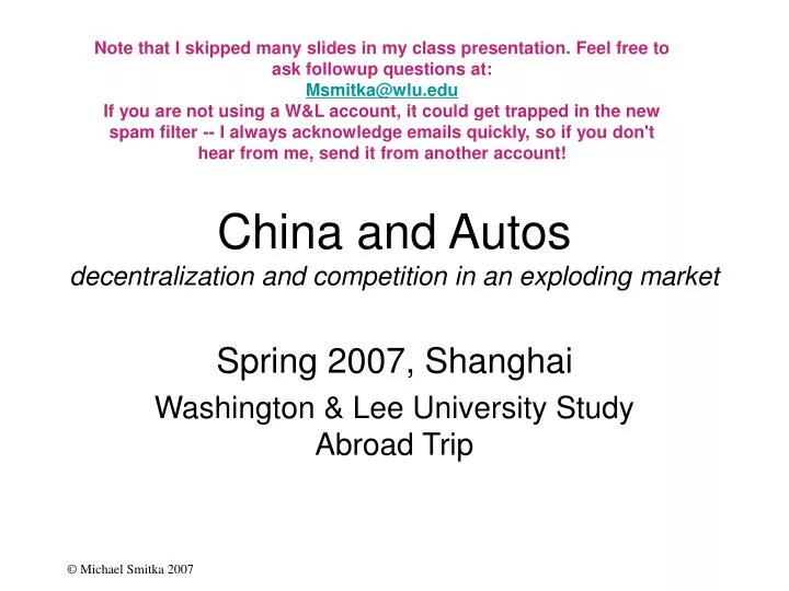 china and autos decentralization and competition in an exploding market