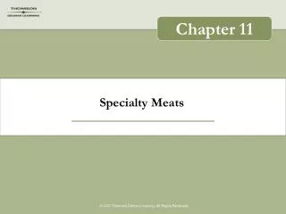 Offal/Specialty Meats/Organ Meats