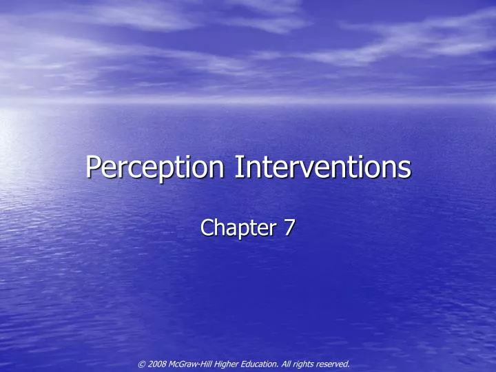 perception interventions