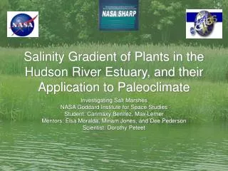 Salinity Gradient of Plants in the Hudson River Estuary, and their Application to Paleoclimate